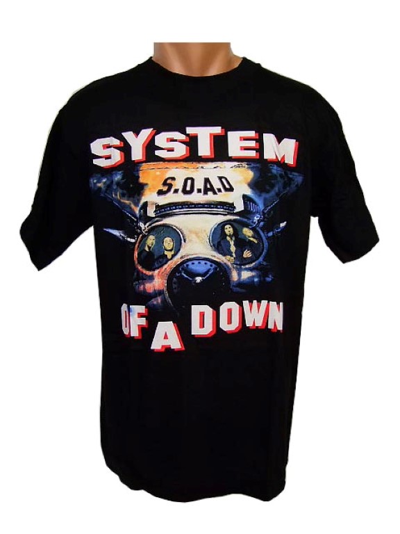 Tričko - System Of A Down - S.O.A.D Veľkosť: 2XL, Farba: Čierna