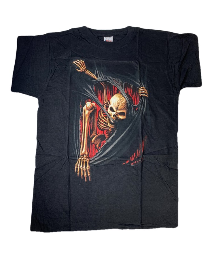 Pánske tričko PoloTrade Kostra Veľkosť: M, Farba: Čierna