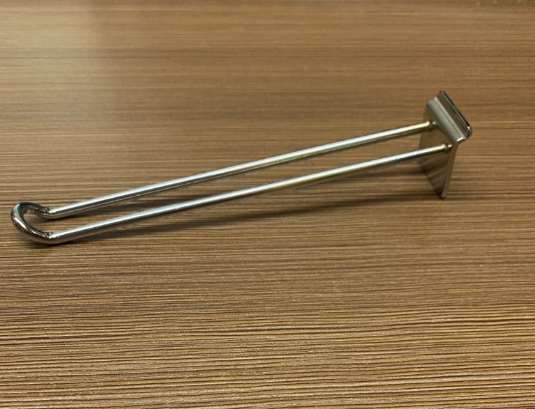 Dvojhák do dražkového stojanu 26-1522 Veľkosť: 15cm, Farba: Strieborná