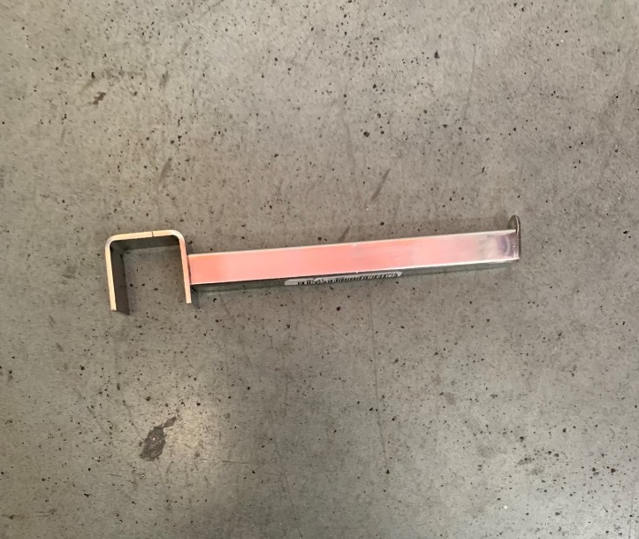 Hák na štender 12cm Farba: Strieborná, Veľkosť: 12cm