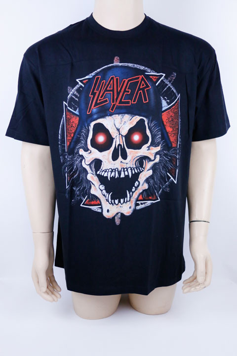 Tričko metalové Slayer - Lebka Veľkosť: 2XL, Farba: Čierna