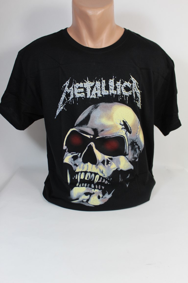 Tričko Metallica - lebka Veľkosť: XL, Farba: Čierna