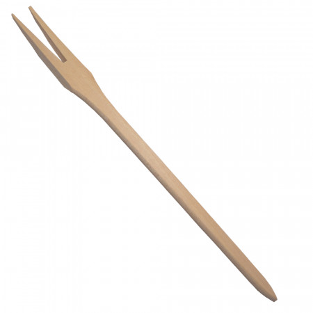 Vidlička drevená dvojzubá 29cm Veľkosť: 29cm, Farba: Prírodná
