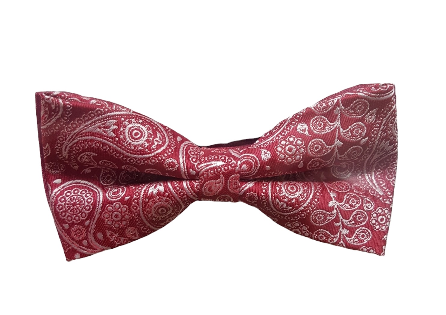 Pánsky motýlik -vzor Paisley a kvety Farba: Červená, Veľkosť: 11*5cm