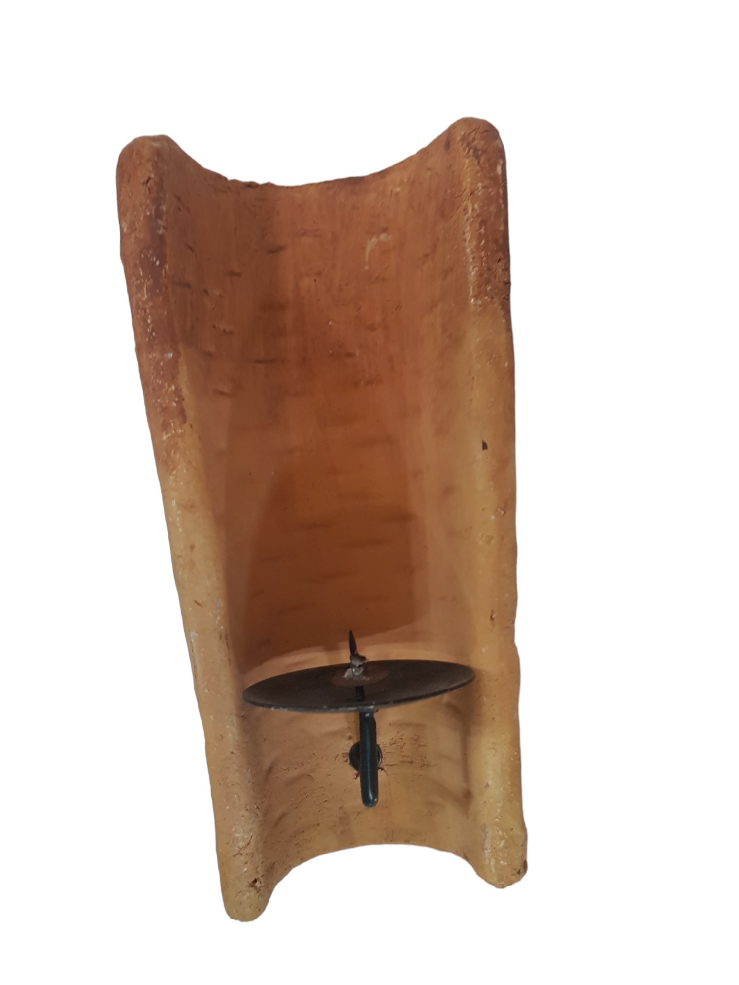 Nástenný svietnik 19x9 cm Veľkosť: 19cm, Farba: Oranžová