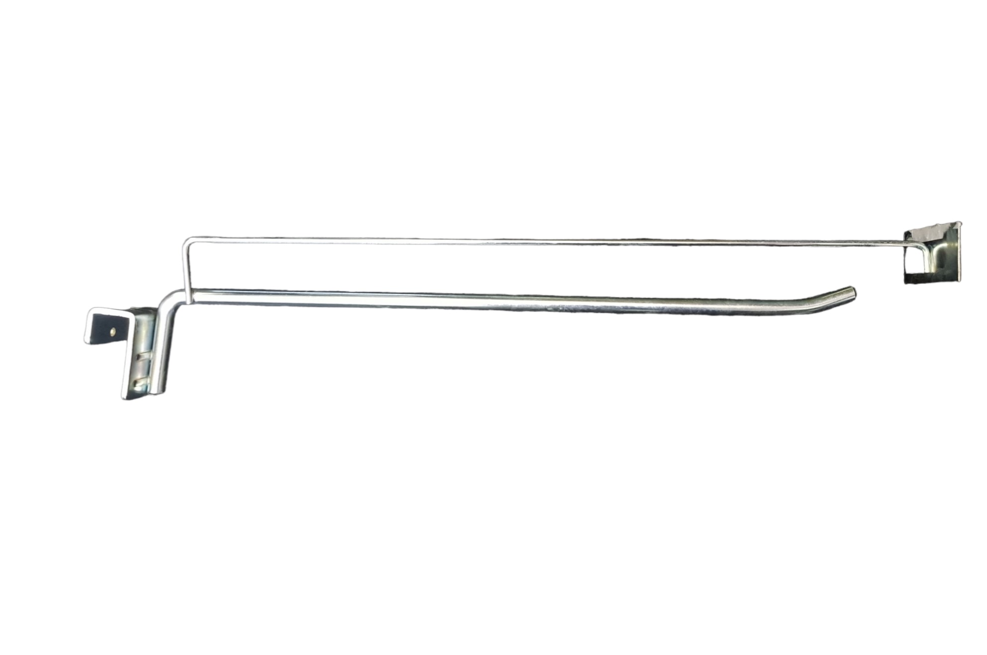 Hák na konzolu s cenovkou 47cm Veľkosť: 47CM, Farba: Strieborná