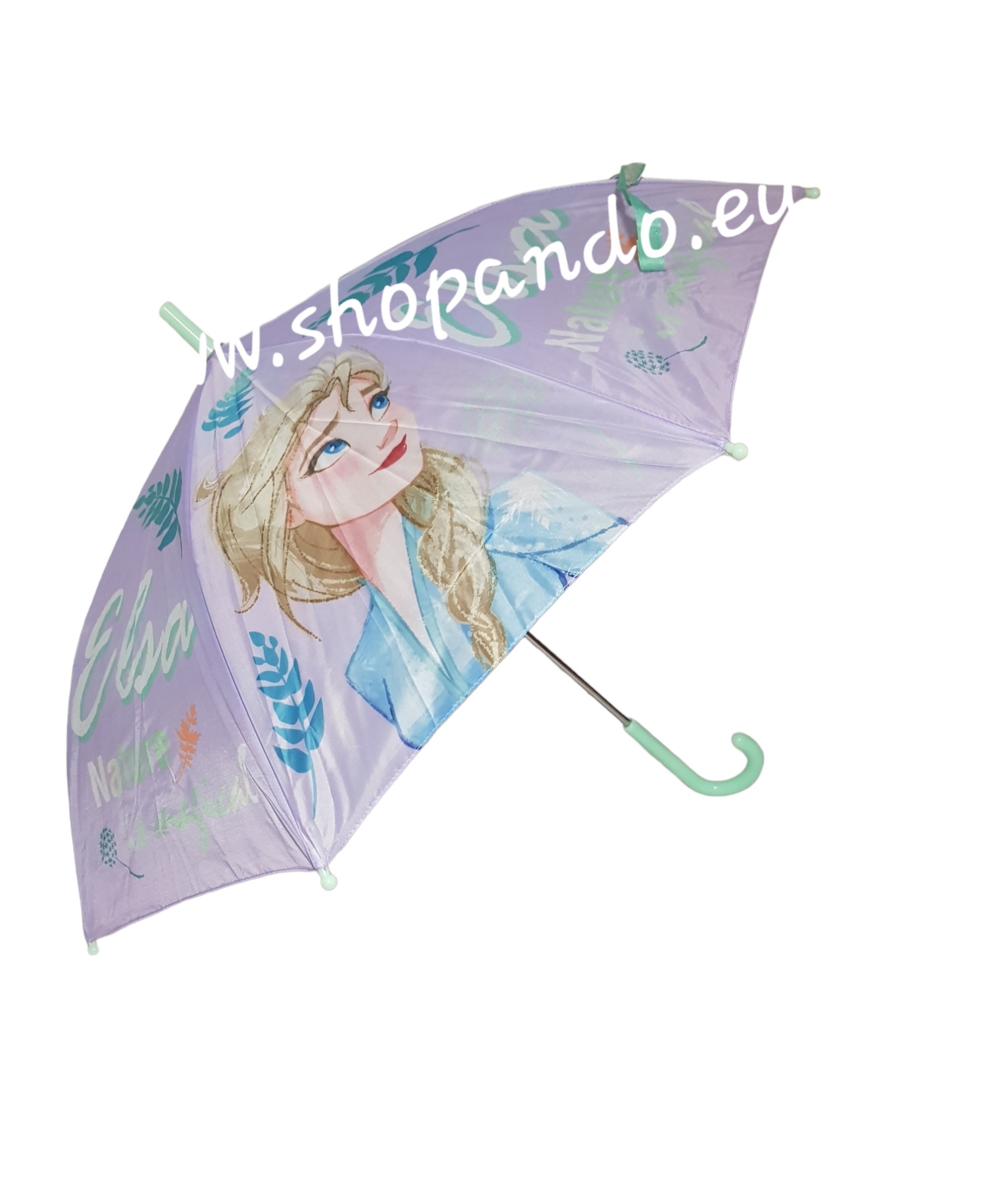 Palicový dáždnik FROZEN - Elsa Veľkosť: 96cm, Farba: Zelená