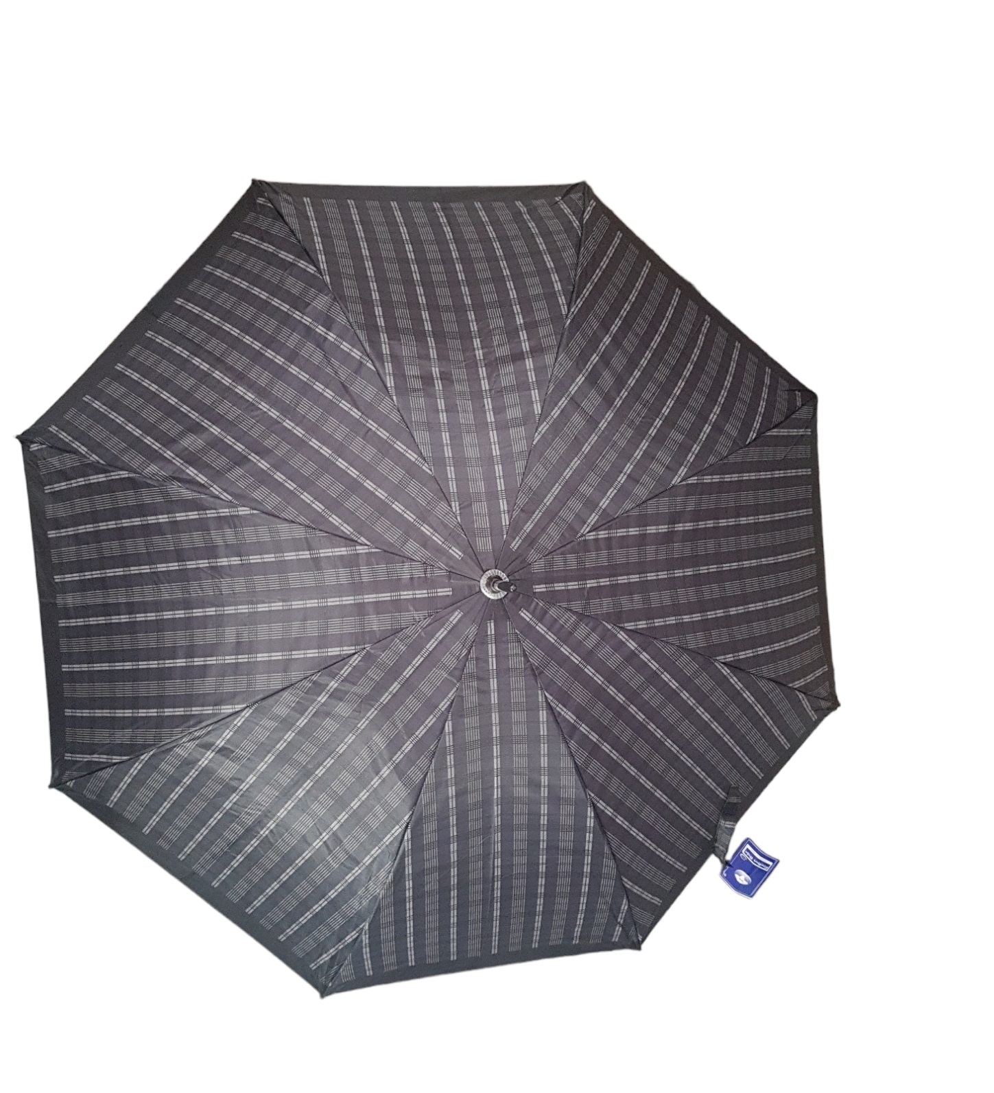 Dáždnik - čierny pásy a lem po okrajoch Veľkosť: 86cm, Farba: Čierna