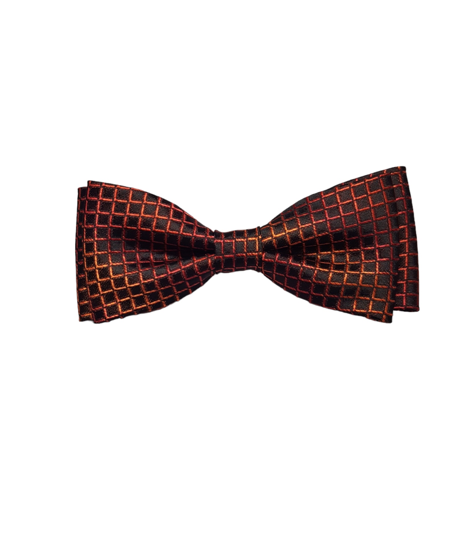 Pánsky motýlik  Nobles štvorčeky Veľkosť: 12cm, Farba: Oranžová