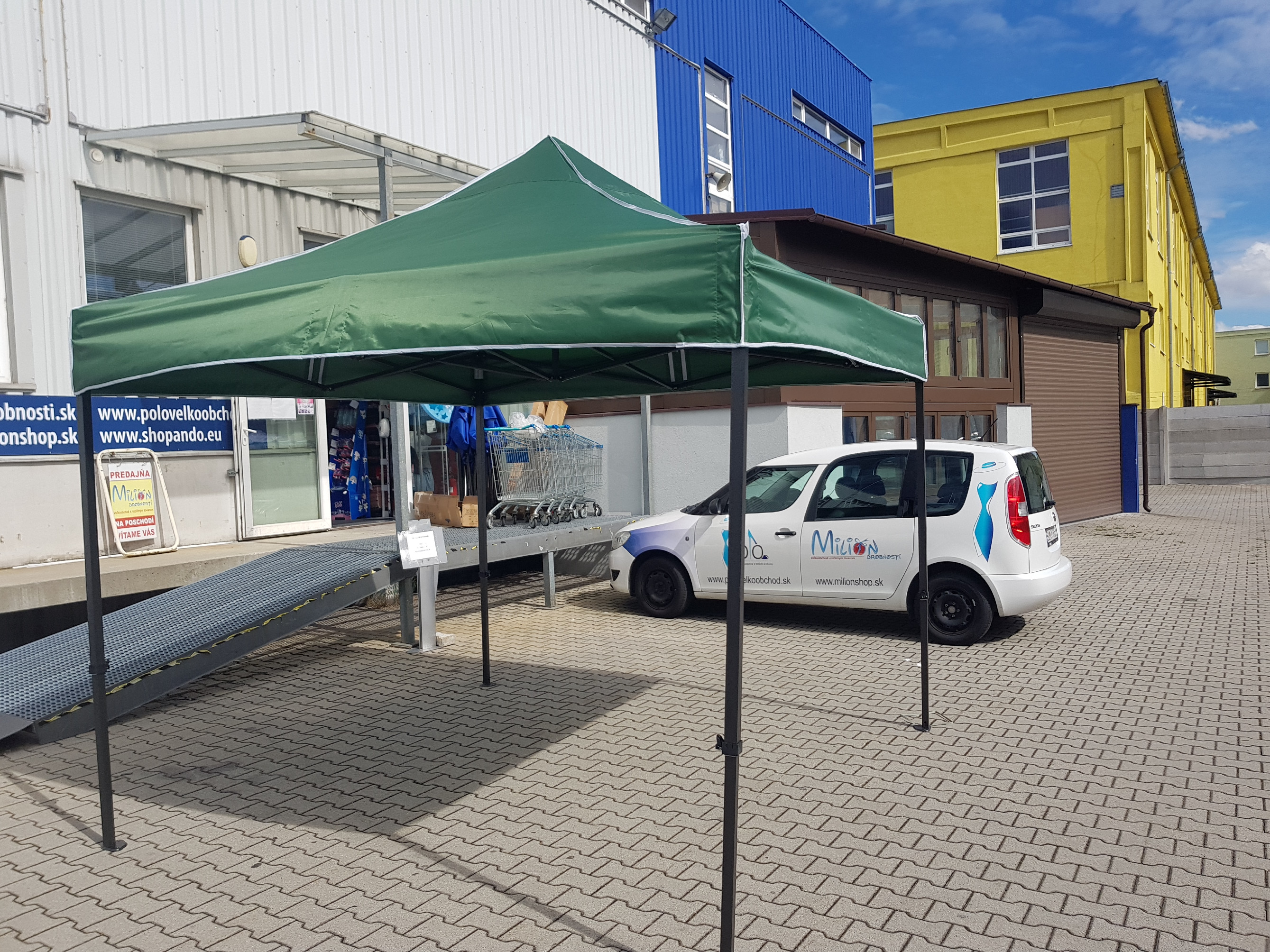 Profesionálny altánok 3x3m 24,5 kg Veľkosť: 3*3M, Farba: Zelená