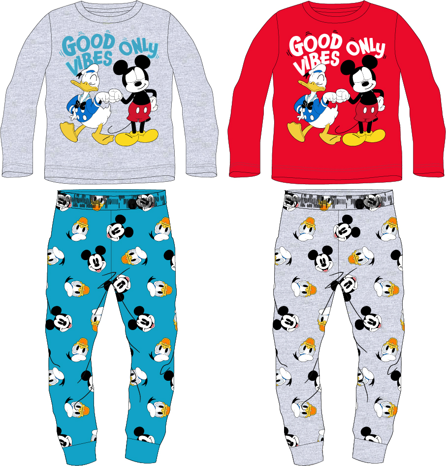 Detské pyžamo Mickey a Donald Veľkosť: 98, Farba: Červená