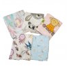 Bavlnené plienky s detským motívom, 10 kusov v balení