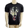 Tričko PoloTrade zúrivý vlk (Farba Čierna, Veľkosť M)
