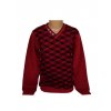 Elegantný sveter s 3D efektom (Farba Červená, Veľkosť 140)