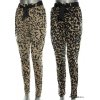 Dámske nohavice- gepardie (Farba Hnedá, Veľkosť S)