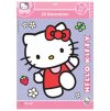 Samolepka 3D Hello Kitty 25x20cm glow in the dark (Farba Neurčená, Veľkosť Neurčená)