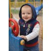 detska vesta s kapucnou na zips playtime chlapcenska
