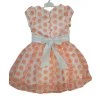 Dievčenské bodkované šaty s mašľou