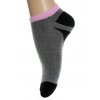 Kotníkové ponožky - biele a šedé (Farba Biela, Veľkosť 36-40)