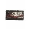 Spoločenská kabelka s krištáľovým  zdobením srdce (Farba Hnedá, Veľkosť Neurčená)