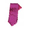 Kravata s flitrami ružová (Farba Ružová, Veľkosť Neurčená)