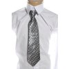 Detská kravata - sivá , štvorce (Farba Svetlošedá, Veľkosť Neurčená)