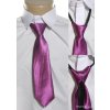 Štýlová kravata so zipsom (Farba Svetloružová, Veľkosť 28cm)