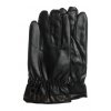 Pánske koženkové rukavice jednofarebné (Farba Čierna, Veľkosť 2XL)