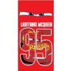 Plážová osuška Cars  Lightning MC Queen 95, Sun City (Farba Červená, Veľkosť 70x140cm)