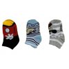 Detské ponožky Mickey šedé 3ks, 3 kusy v balení (Farba Multifarebné, Veľkosť 23-26)