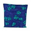 Obojstranný sedák zelené kvety, PoloTrade (Farba Modrá, Veľkosť 1762 - 42*42*2)