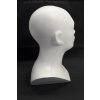Hlava polystyrén -žena (Farba Biela, Veľkosť 50cm)