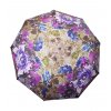 Poloautomatický,vetruodolný dáždnik fialový kvet