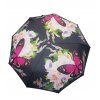 Poloautomatický,vetruodolný dáždnik ružový motýl