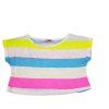 Dievčenský farebný crop top