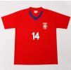 Detský futbalový dres  – červený s číslom 14 Jovanovic