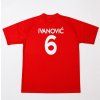Detský futbalový dres  – červený s číslom 6 Ivanovič
