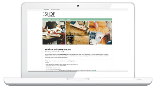 Eshop shopasistentka