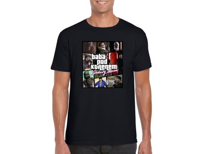 Tričko Bába pod kořenem (GTA)(Kořenový vězen)(černé)