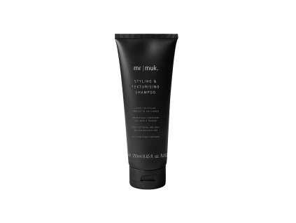 mr muk styling text. shampoo