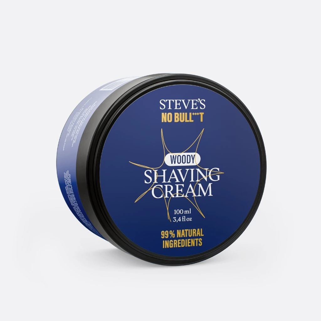 Steve’s Shaving Cream 100 ml – hydratační a zjemňující holicí krém pro hladké holení