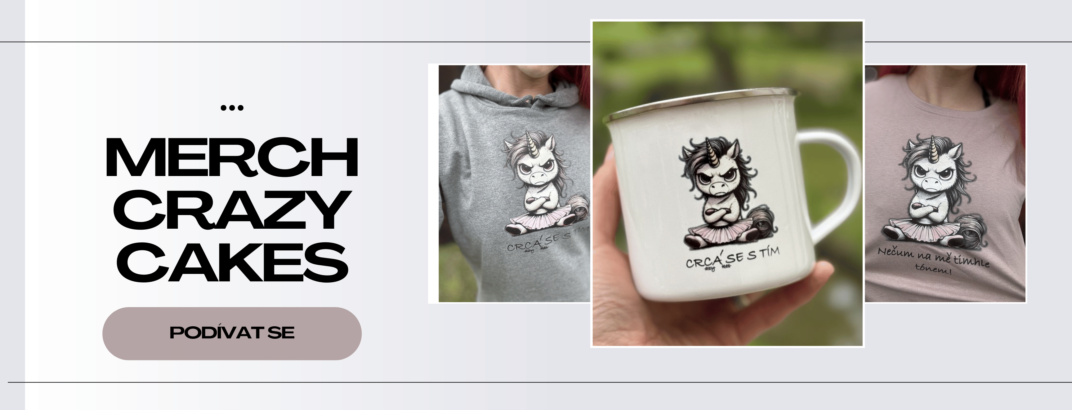 Merch banner crazy cakes