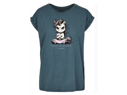 Dámské tričko NEČUM NA MĚ, tmavě zelené