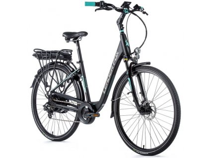 Elektrokolo Leader Fox INDUKTORA 28", 2020-1 20" ČERNÁ MAT/SVĚTLE ZELENÁ