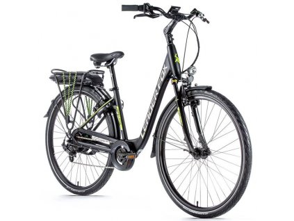 Elektrokolo Leader Fox PARK CITY 28", 2020-1 20" ČERNÁ MAT/ZELENÁ
