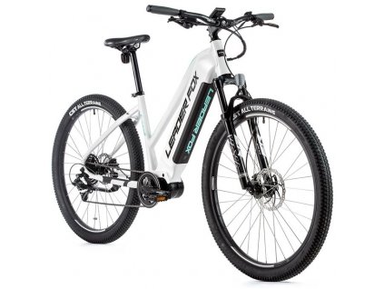 Horské elektrokolo Leader Fox SWAN 29" dámské, 2021-2 16,5" BÍLÁ MAT/SVĚTLE ZELENÁ