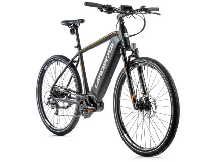 Krosové elektrokolo Leader Fox EXETER pánské, 2021-1 20,5" ČERNÁ MAT/ORANŽOVÁ