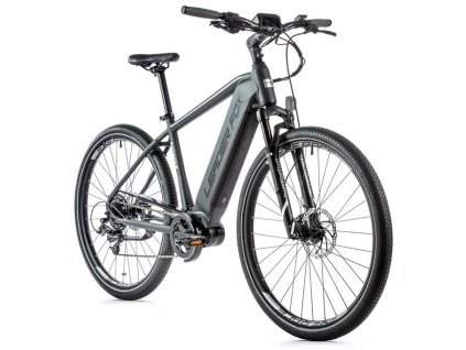 Krosové elektrokolo Leader Fox EXETER pánské, 2021-2 19" ŠEDÁ/BÍLÁ