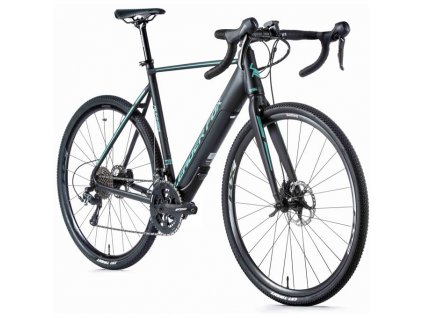 Silniční elektrokolo Leader Fox RUNNER, 2019 V.60cm ČERNÁ MAT/SVĚTLE ZELENÁ