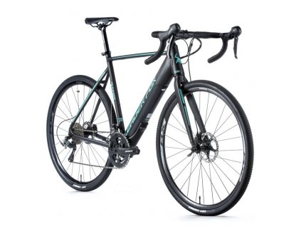 Silniční elektrokolo Leader Fox RUNNER, 2020 54cm ČERNÁ MAT/SVĚTLE ZELENÁ